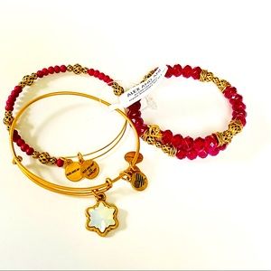 2 Alex and Ani sets and cuff bracelet